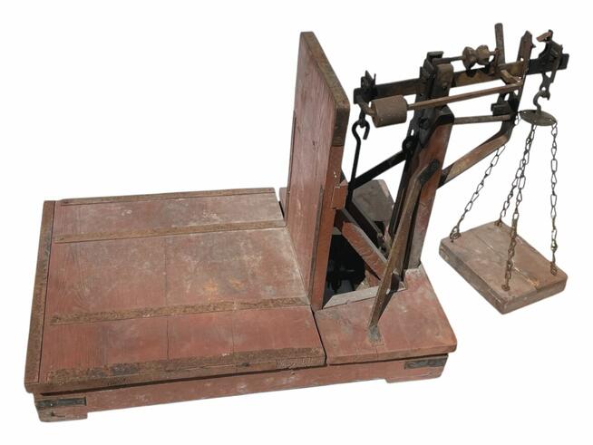 Stara drewniana waga 2 szt