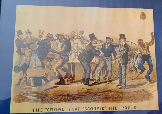 THE CROWD THAT SWOOPED THE POOLS