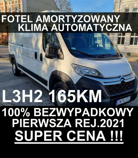 Citroen Jumper L3H2 165KM Control 100% Bezwypadkowy Krajowy Czujniki 1366zł