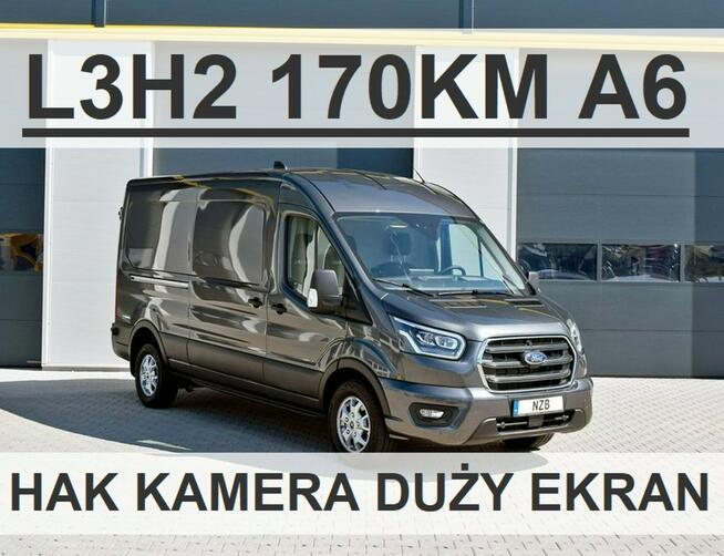 Ford Transit L4H2 170KM A10 Hak Furgon Kamera SuperCena Dostępny od ręki ! 2142zł