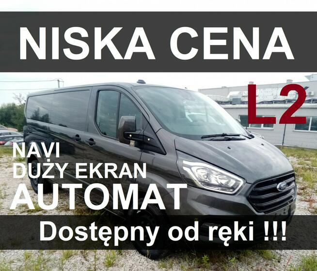 Ford Transit Custom Automat 130KM Kamera Pakiet Premium Hak Dost. od ręki 1971zł