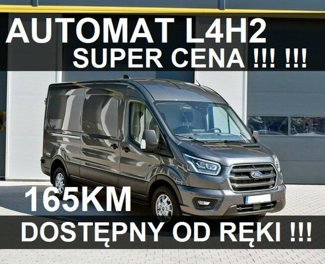 Ford Transit L4H2 165KM A10 Furgon 3-os. Dostępny od ręki ! Niska Cena rata 2180 zł
