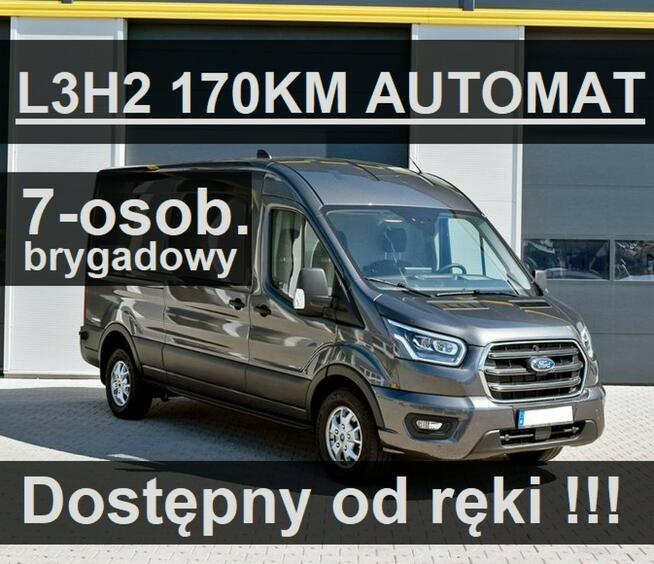 Ford Transit L3H2 170KM A10 Brygadowy 7-osob. Dostępny od ręki ! 2342 zł