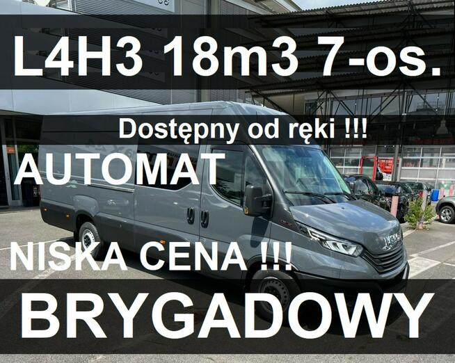 Iveco Daily 35S18 H 18m3 L4H3 176KM Automat Brygadowy 7-os.Aktywny Temp.Niska Cena 2652 zł