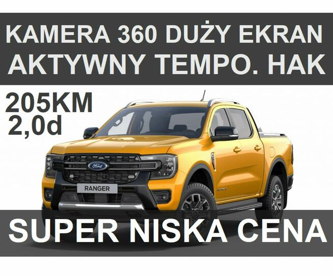 Nowy Ranger Wildtrak 205KM 4x4 Rolera Kamera 360 Niska Cena 2561 zł
