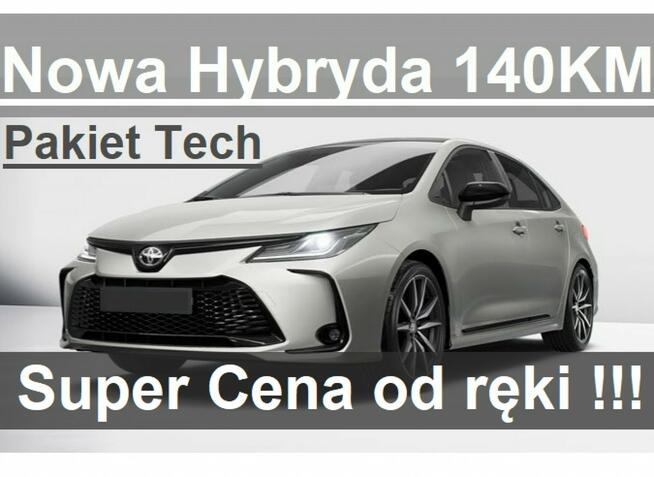 Toyota Corolla Nowa Hybryda 140KM 1,8 Pakiet Tech Comfort Kamera Dostępny  - 1408zł