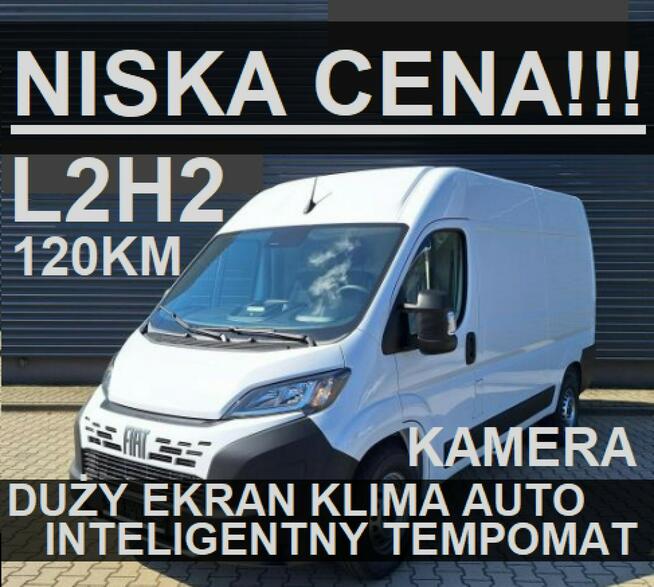 Fiat Ducato L2H2 120KM Po lifcie Kamera Duży Ekran Niska Cena Dost. od ręki 1502zł