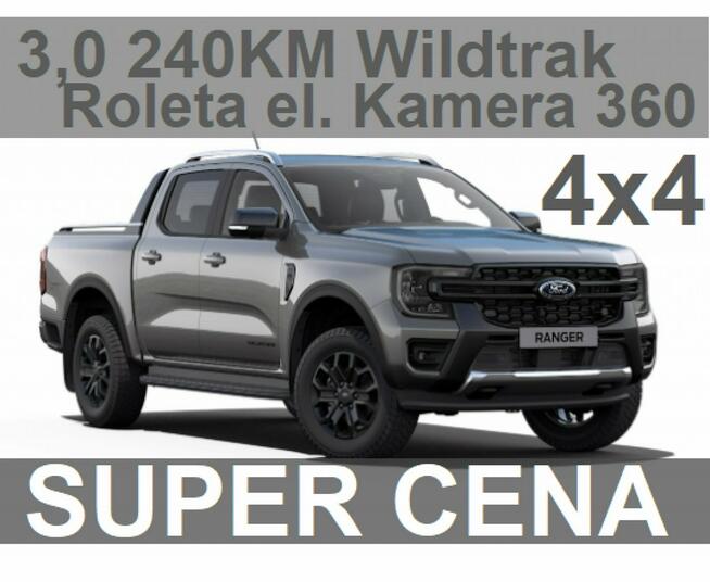 Ford Ranger 3,0 240KM 4x4 Kamera 360  Hak Wildtrak  Super Niska Cena 3151 zł