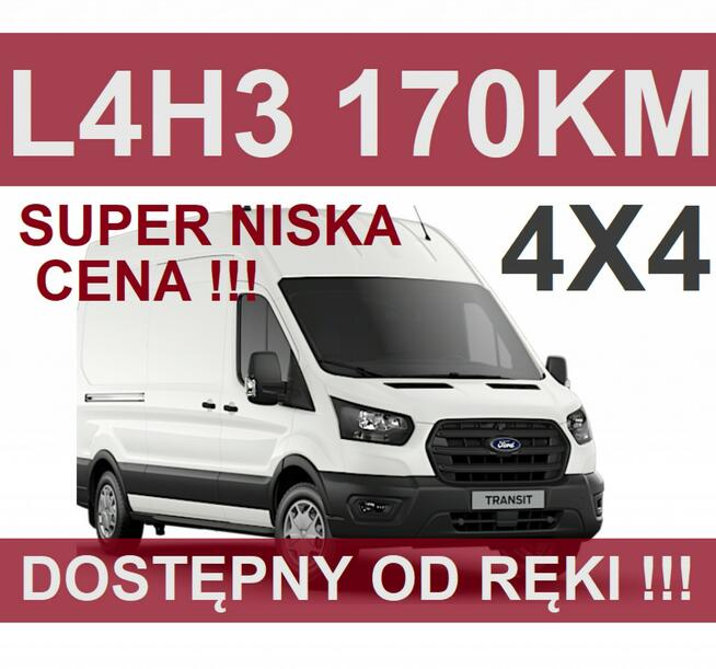 Ford Transit 4x4 L4H3 170KM Kamera  Super Cena ! Dostępny od ręki ! 1839 zł
