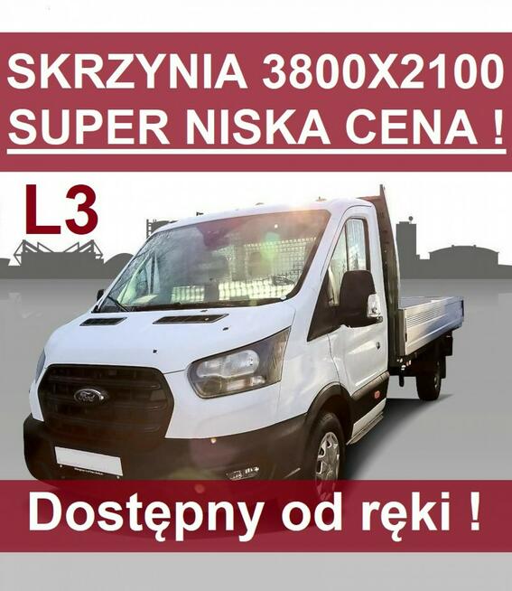 Ford Transit Skrzynia 3800 X 2100 130KM 3-os. 130KM Niska Cena od ręki 1773zł