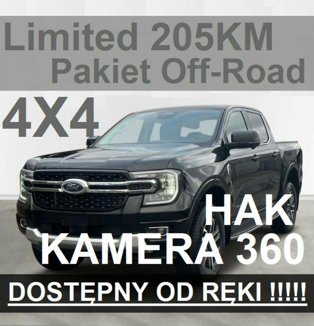 Nowy Ranger Limited 205KM 4x4 Pakiet Off-Road Niska Cena  2274zł