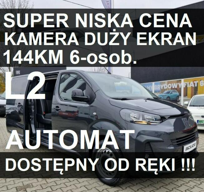 Fiat Scudo Brygada 6-os.  EAT8 L2 144KM Super Niska Cena Dostępny od ręki 1938zł