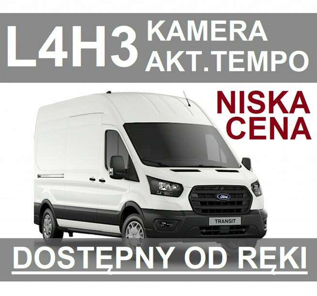 Ford Transit L4H3 130KM dostępny od ręki Kamera Akt. Tempomat 1734 zł