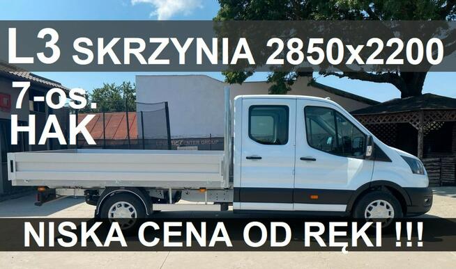 Ford Transit Skrzynia 2800X2100  130KM 7-os. Kamera Super Niska Cena od ręki 1740zł