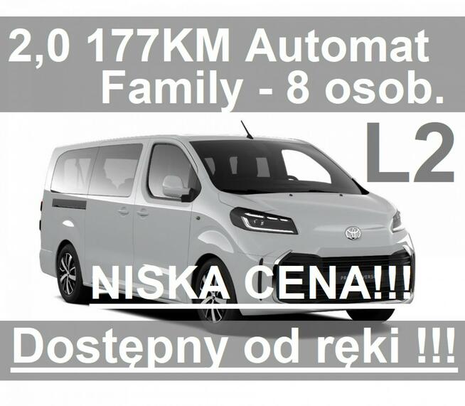 Toyota Proace Verso L2 2,0 177KM Automat  8-os. Family Kamera Dostępny od ręki  2457 zł