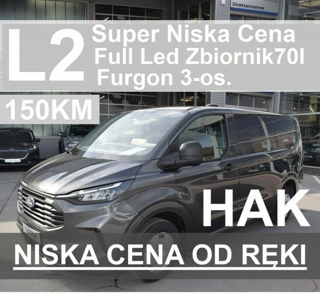 L2 Nowy Ford Custom 150KM L2 Od ręki Super Cena Full Led  1672zł