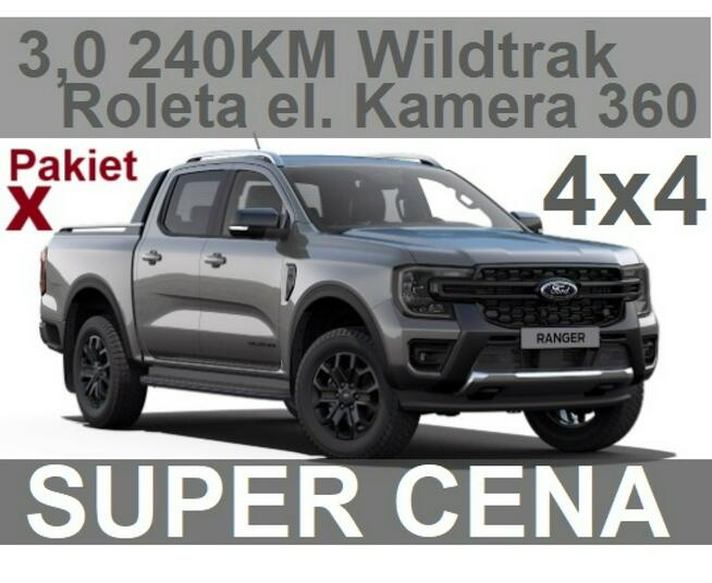 Ford Ranger Wildtrak X 205KM 4x4 Roleta elektr. Kamera 360 Niska Cena 2702 zł