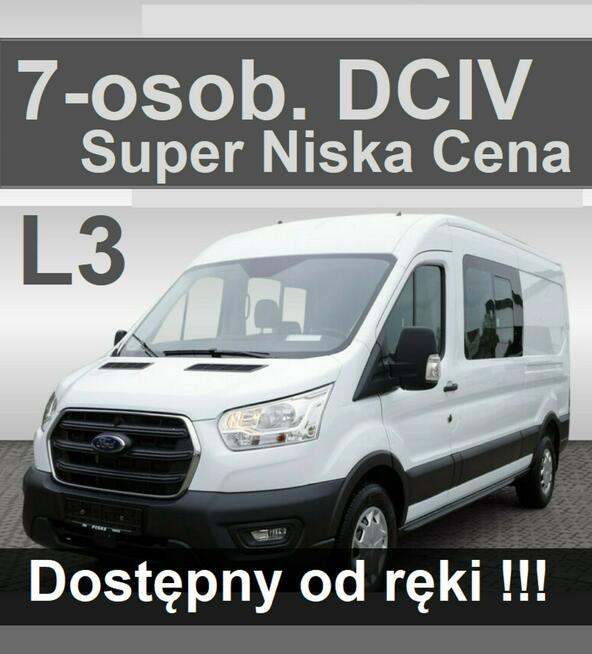 Ford Transit L3H2 130KM 7-os. Brygadowa 7-os. Kamera Dostępny od ręki ! 1829 zł