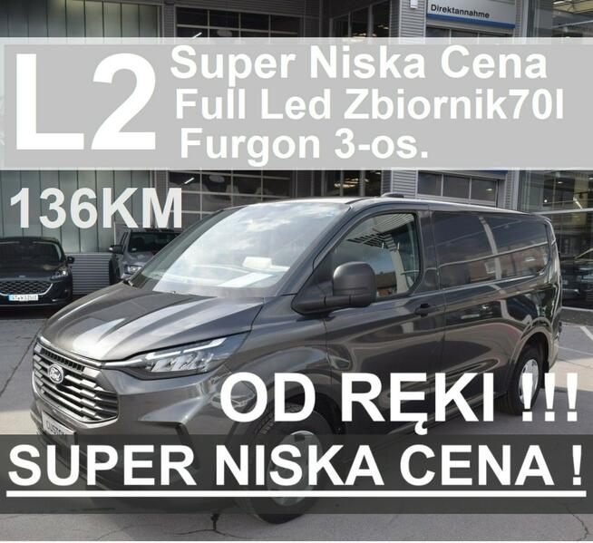 L2 Nowy Ford Custom 136KM L2 Od ręki Super Cena Full Led  1626zł