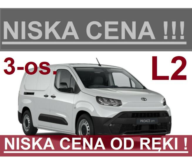 Toyota Proace City Nowy 100KM L2 Super Niska Cena Dostępny od ręki  3-osobowy 1107zł