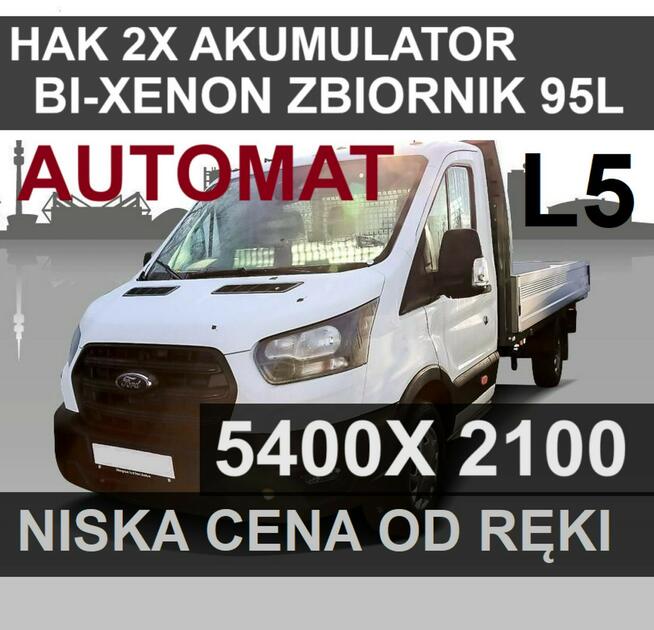 Ford Transit Skrzynia 5400 X 2100  165M 2x akumulator  Bi-xenon 2186 zł od ręki !