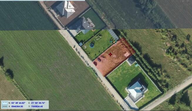 Działka budowlana w Łupkach 500 m od jeziora Roś