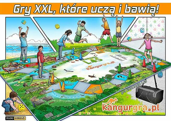 EKOMANIA LAS eko GRA XXL dla DZIECI duży format 3 x 2 metra