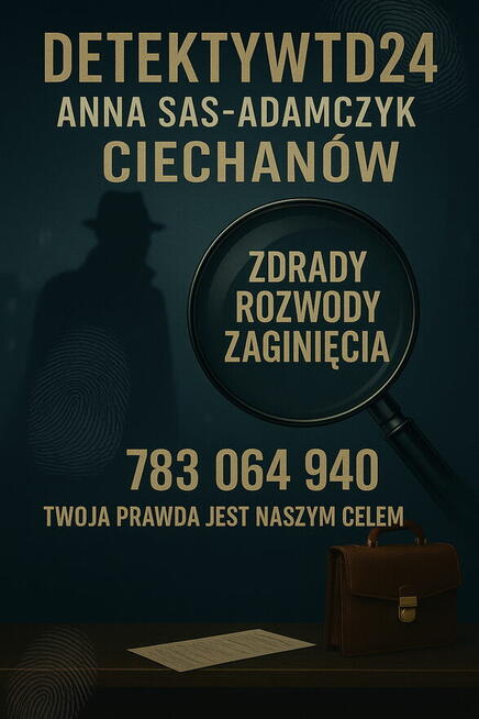 Prywatny Detektyw Ciechanów – DetektywTD24 Anna Sas-Adamczyk
