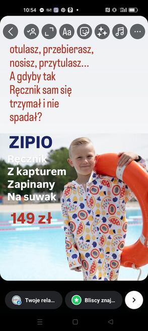 Polska marka Poncza kąpielowe dla dzieci