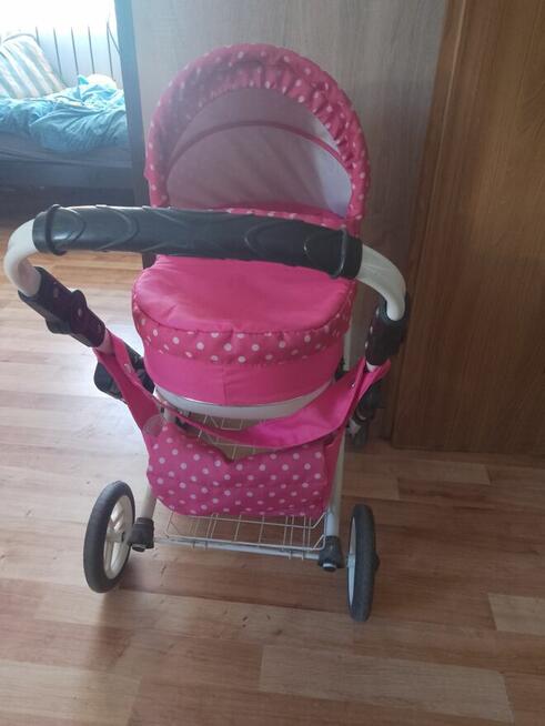 Wózek dla dziewczynki z akcesoriami