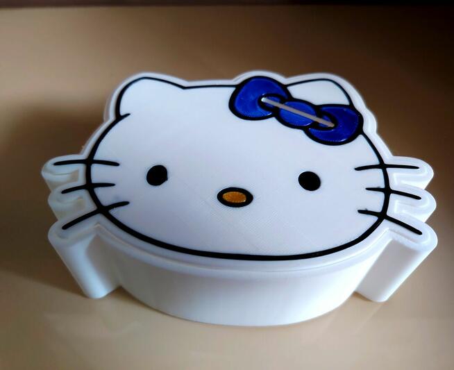 Hello Kitty , Skarbonka , Pudełeczko na frotki ,gumki spinki