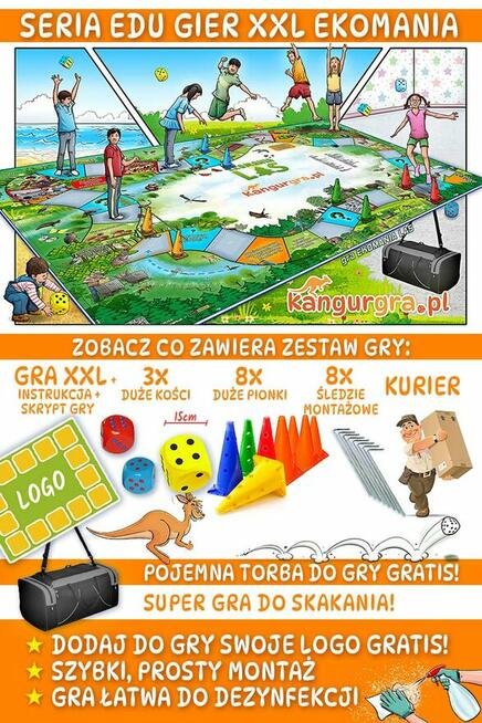 EKOMANIA LAS eko GRA XXL dla DZIECI duży format 3 x 2 metra