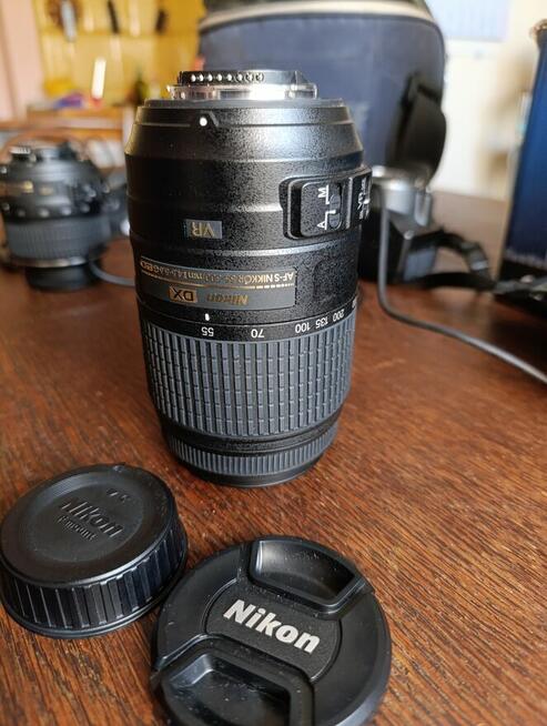 Nikon D3200 / obiektyw VR DX AF-S Nikkor 18-55 55-300