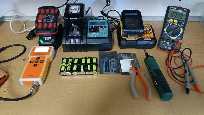 Regeneracja baterii od hulajnóg i elektronarzędzi.