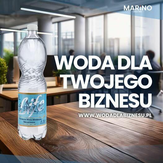 LIFE Woda mineralna w butelce 500 ml. z 100% PET recyclingu
