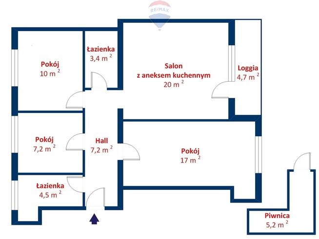 4 pokoje 2 łazienki centrum Poznania