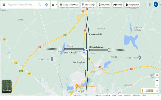 Działka przemysłowo-usługowa, świetna lokalizacja.
