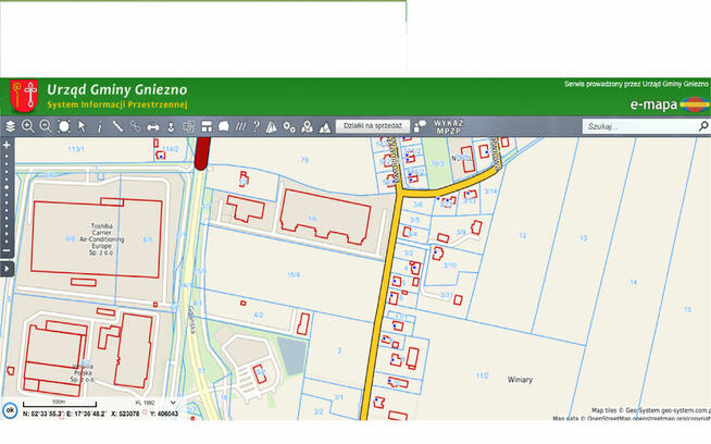 Działka przemysłowo-usługowa, świetna lokalizacja.