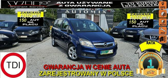 Opel Zafira Navi! PRZEBIEG! !Najlepszy1,9CDTI!! 7 Os *Udok.Przebieg *Gwarancja*Zam