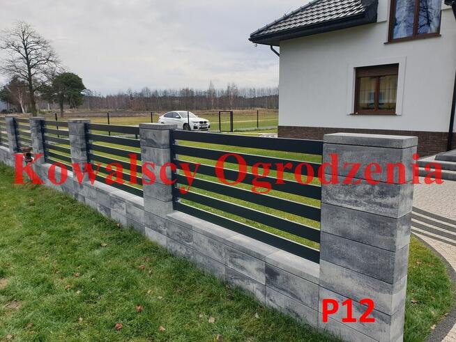 Ogrodzenie frontowe, palisadowe grzebieniowe Bramy Balustrad