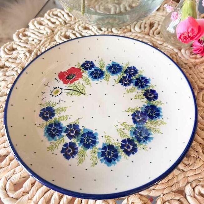 Kubki, filiżanki, talerze, ceramika Bolesławiec