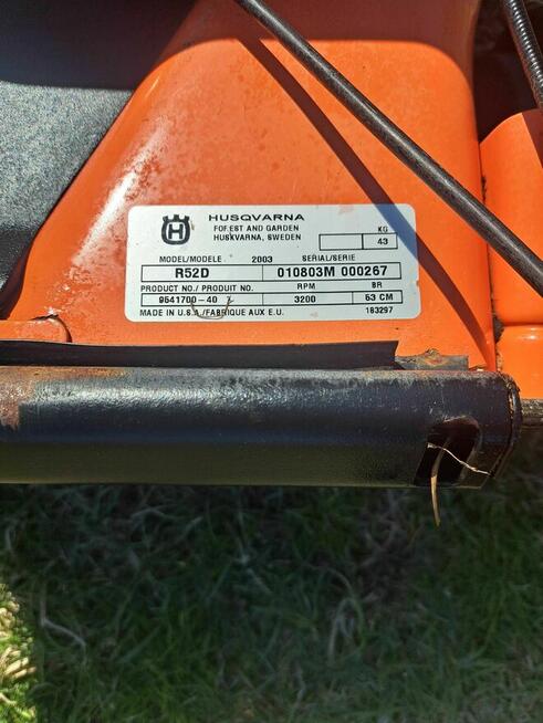 Kosiarka Husqvarna Royal 52s z napendem i koszem