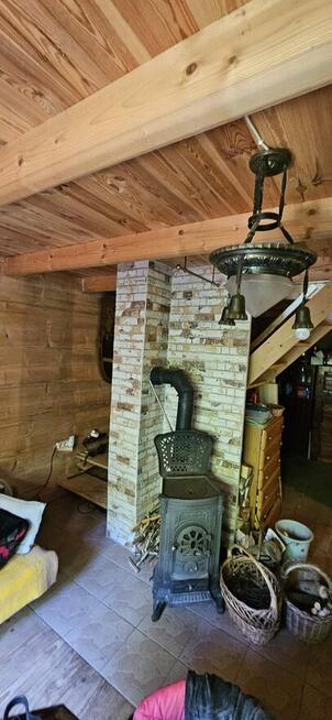 Urokliwa działka 23 ary z domkiem z bali –rezerwat Zimny Dół