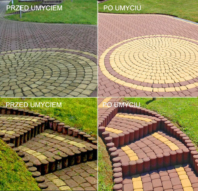 Mycie, czyszczenie kostki brukowej - www.tosieumyje.pl