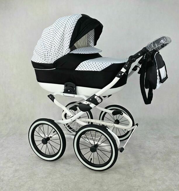 Nowy Powystawowy wózek dziecięcy Lameiro Retro 3w1 50% ceny