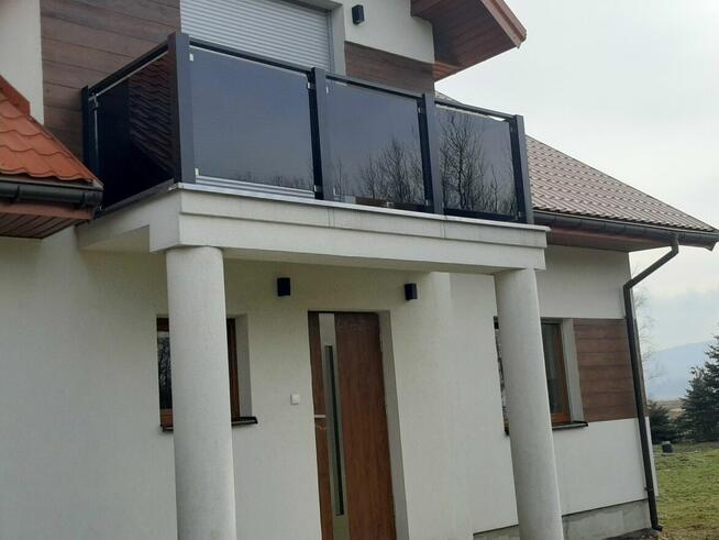 Aluminium + szkło hartowane - ogrodzenia -balustrady
