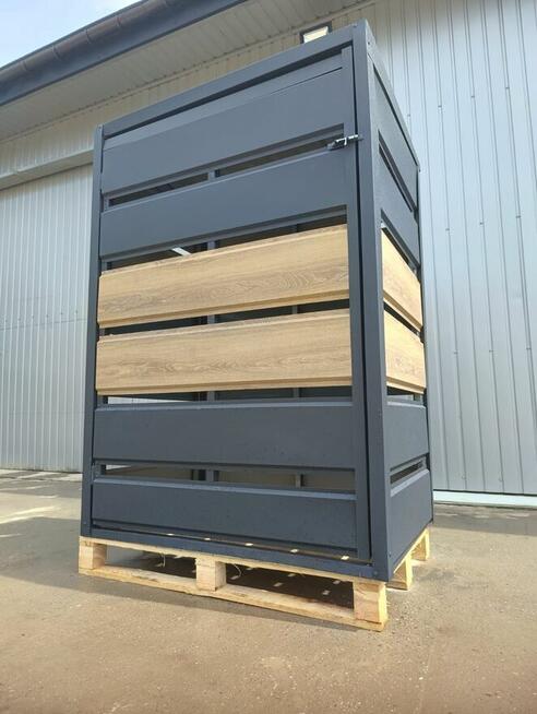 Wiata gospodarcza śmietnikowa 120x80x170 zabudowa koszy