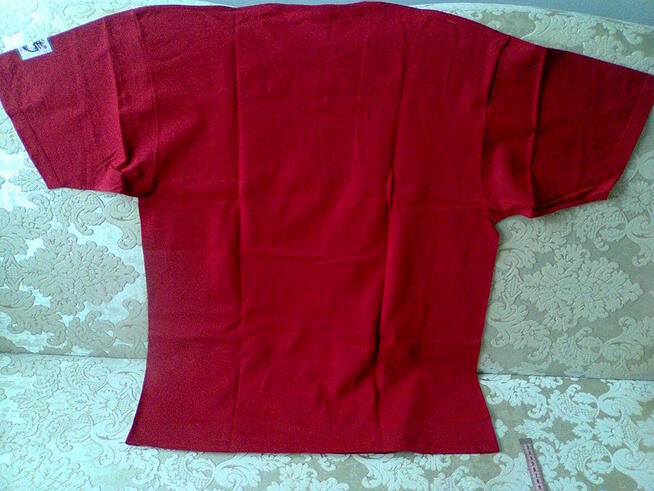 Koszulka USA T-SHIRT czerwona krótki rękaw Bawełna 100% USA