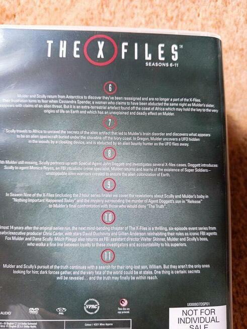 Serial X-Files, sezony 1-11, EN