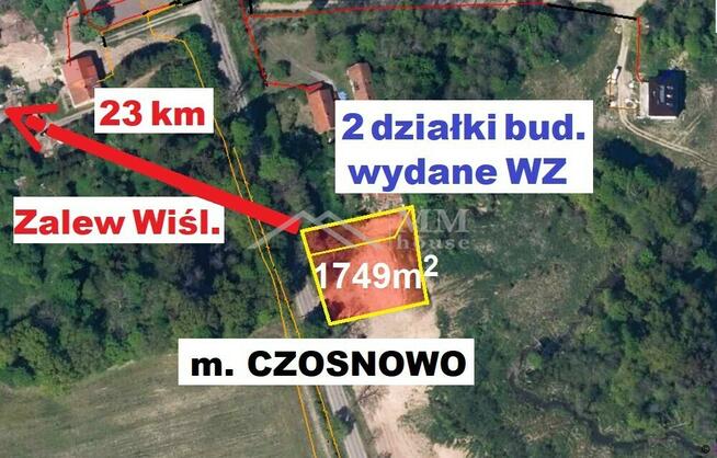 Na sprzedaż atrakcyjna działka budowlana, Czosnow.